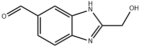 1H-Benzimidazole-5-carboxaldehyde,2-(hydroxymethyl)-(9CI) Structure
