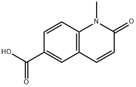 6-Quinolinecarboxylicacid,1,2-dihydro-1-methyl-2-oxo-(8CI) 구조식 이미지