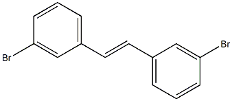 Benzene, 1,1'-(1E)-1,2-ethenediylbis[3-bromo- 구조식 이미지