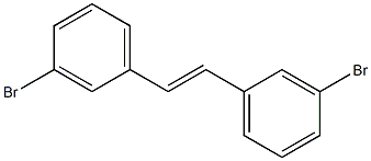 Benzene, 1,1'-(1E)-1,2-ethenediylbis[3-bromo- Structure