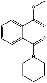 Benzoic acid, 2-(1-piperidinylcarbonyl)-, methyl ester Structure