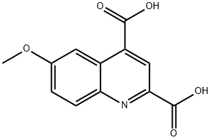 2,4-Quinolinedicarboxylic acid, 6-methoxy- Structure