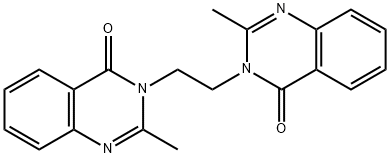 4(3H)-Quinazolinone, 3,3'-(1,2-ethanediyl)bis[2-methyl- Structure