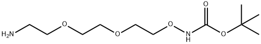Boc-Aminooxy-PEG2-amine Structure