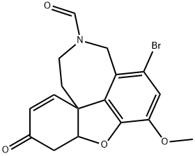 7-bromo-9-methoxy-14-oxo-11-oxa-4-azatetracyclo[8.6.1.0^{1,12}.0^{6,17}]heptadeca-6(17),7,9,15-tetraene-4-carbaldehyde Structure