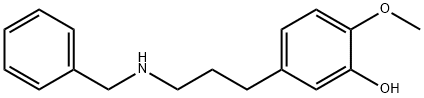 2-methoxy-5-[3-[(phenylmethyl)amino]propyl]- Structure