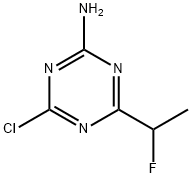 1,3,5-Triazin-2-amine, 4-chloro-6-(1-fluoroethyl)- Structure