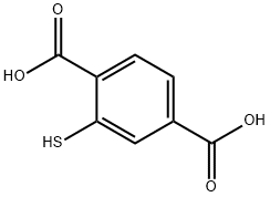 1,4-Benzenedicarboxylic acid, 2-mercapto- 구조식 이미지