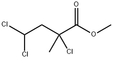Butanoic acid, 2,4,4-trichloro-2-methyl-, methyl ester 구조식 이미지