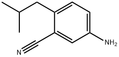 Benzonitrile, 5-amino-2-(2-methylpropyl)- Structure