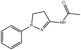 Acetamide, N-(4,5-dihydro-1-phenyl-1H-pyrazol-3-yl)- Structure