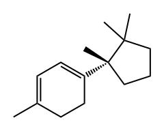 1,3-Cyclohexadiene, 1-methyl-4-[(1S)-1,2,2-trimethylcyclopentyl]- Structure