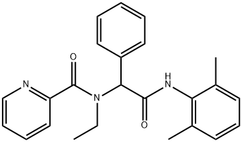 2-Pyridinecarboxamide,N-[2-[(2,6-dimethylphenyl)amino]-2-oxo-1-phenylethyl]-N-ethyl-(9CI) Structure