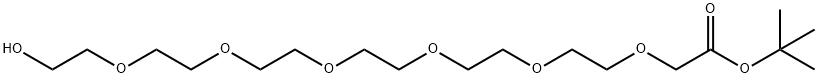 Hydroxy-PEG6-CH2CO2tBu Structure