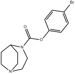 1,4-Diazabicyclo[3.2.2]nonane-4-carboxylic acid, 4-bromophenyl ester Structure