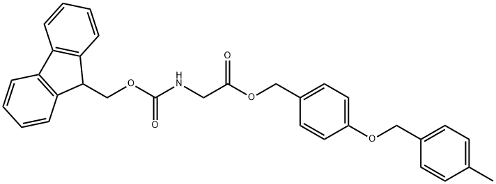 FMOC-GLYCINE  POLYMER-BOUND ON WANG Structure