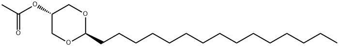 (2α,5β)-2-Pentadecyl-1,3-dioxan-5-ol acetate Structure