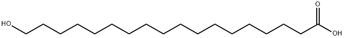 Octadecanoic acid,18-a€hydroxy- 구조식 이미지