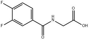 Glycine, N-(3,4-difluorobenzoyl)- 구조식 이미지