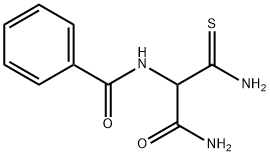 Benzamide, N-[2-amino-1-(aminocarbonyl)-2-thioxoethyl]- Structure