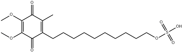Idebenone Sulfate Structure
