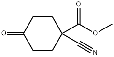 Cyclohexanecarboxylic acid, 1-cyano-4-oxo-, methyl ester 구조식 이미지