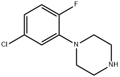 Piperazine, 1-(5-chloro-2-fluorophenyl)- Structure