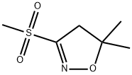 Isoxazole, 4,5-dihydro-5,5-dimethyl-3-(methylsulfonyl)- Structure