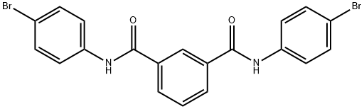 1-N,3-N-bis(4-bromophenyl)benzene-1,3-dicarboxamide Structure