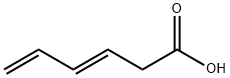 3,5-Hexadienoic acid, (3E)- Structure