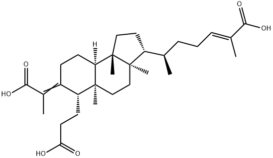 3,4-Secocucurbita-4,24-diene-3,26,29-trioic acid 구조식 이미지