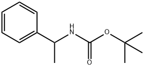 α-Methylbenzylcarbamic acid tert-butyl ester Structure