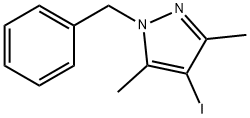 1H-Pyrazole, 4-iodo-3,5-dimethyl-1-(phenylmethyl)- 구조식 이미지