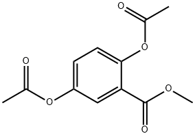 2,5-diacetoxy-benzoic acid methyl ester Structure