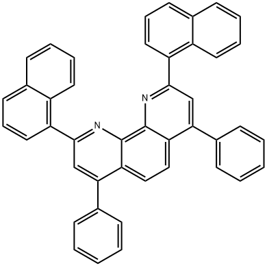 1,10-Phenanthroline, 2,9-di-1-naphthalenyl-4,7-diphenyl- Structure