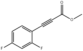 methyl 3-(2,4-difluorophenyl)prop-2-ynoate 구조식 이미지