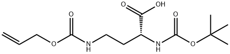 Boc-D-Dab(Boc)-OH·DCHA Structure