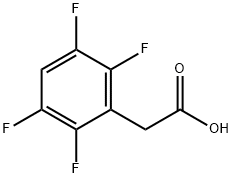 Benzeneacetic acid, 2,3,5,6-tetrafluoro- Structure