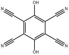 1,2,4,5-Benzenetetracarbonitrile, 3,6-dihydroxy- Structure