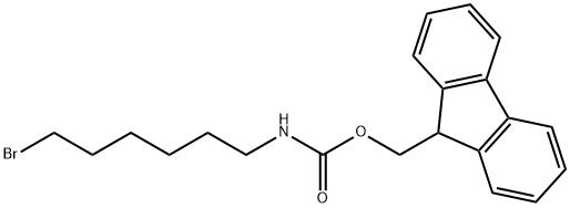 Carbamic acid, (6-bromohexyl)-, 9H-fluoren-9-ylmethyl ester (9CI) 구조식 이미지