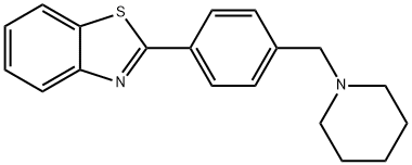 Benzothiazole, 2-[4-(1-piperidinylmethyl)phenyl]- 구조식 이미지