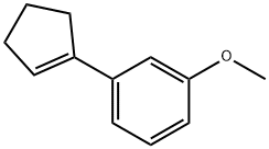 Benzene, 1-(1-cyclopenten-1-yl)-3-methoxy- Structure