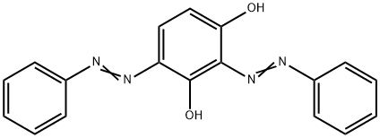 1,3-Benzenediol, 2,4-bis(2-phenyldiazenyl)- 구조식 이미지