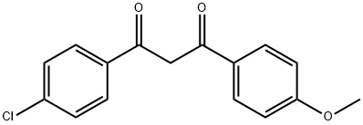 1,3-Propanedione, 1-(4-chlorophenyl)-3-(4-methoxyphenyl)- 구조식 이미지