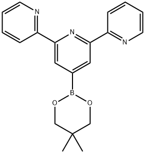 2,2':6',2''-Terpyridine, 4'-(5,5-dimethyl-1,3,2-dioxaborinan-2-yl)- Structure