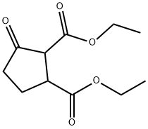 1,2-Cyclopentanedicarboxylic acid, 3-oxo-, 1,2-diethyl ester 구조식 이미지
