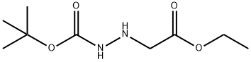Hydrazinecarboxylic acid, 2-(2-ethoxy-2-oxoethyl)-, 1,1-dimethylethyl ester Structure