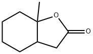 2(3H)-Benzofuranone, hexahydro-7a-methyl- Structure