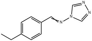 4H-1,2,4-Triazol-4-amine,N-[(4-ethylphenyl)methylene]-(9CI) 구조식 이미지