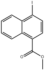 1-Naphthalenecarboxylic acid, 4-iodo-, methyl ester 구조식 이미지